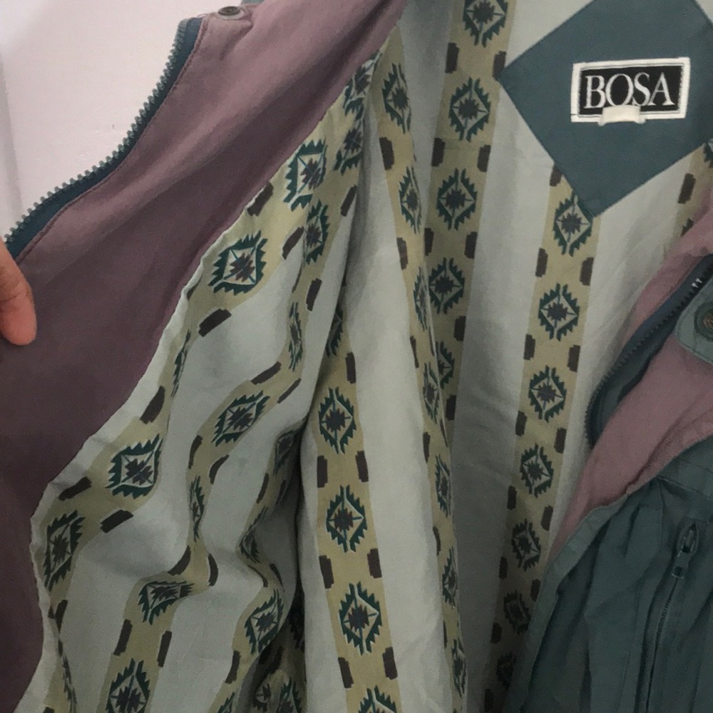 👾VTG 80s distressed boho utility jacket - Picture 4 of 8